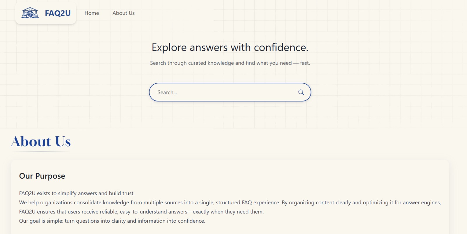 FAQ2U: SEO-Friendly FAQ Platform for SMEs